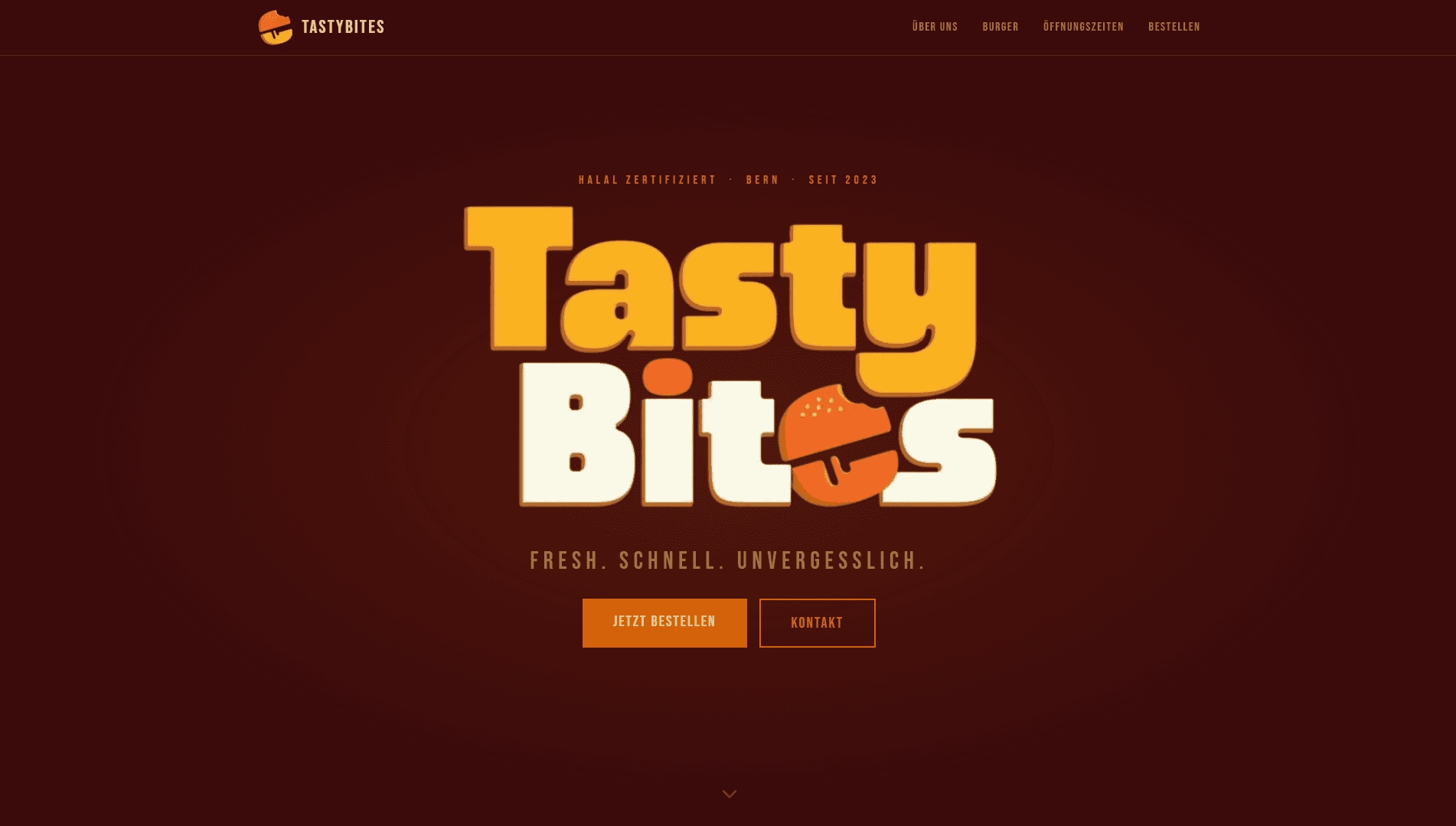 Tasty Bites — captura del sitio